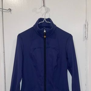 navy blue lululemon zip up